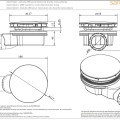 Sifons Dušas paliktnim Sanindusa Ø90 48711