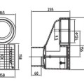 Трап ACO Круглый чугунный корпус  ACO DN100.K3 5217.90.00