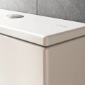 Skalojamā kaste podam Hansgrohe EluPura Q, pievads no apakšas, balta