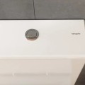 Skalojamā kaste podam Hansgrohe EluPura Q, pievads no apakšas, balta
