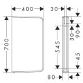 Tarpiena pisuārams Hansgrohe EluPura Q Original balta 60173450