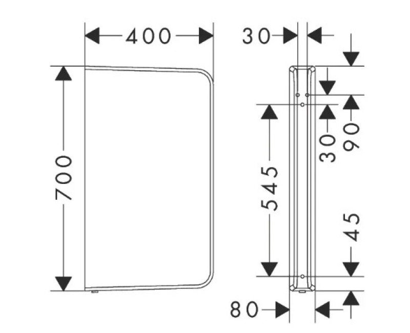 Tarpiena pisuārams Hansgrohe EluPura Q Original balta 60173450