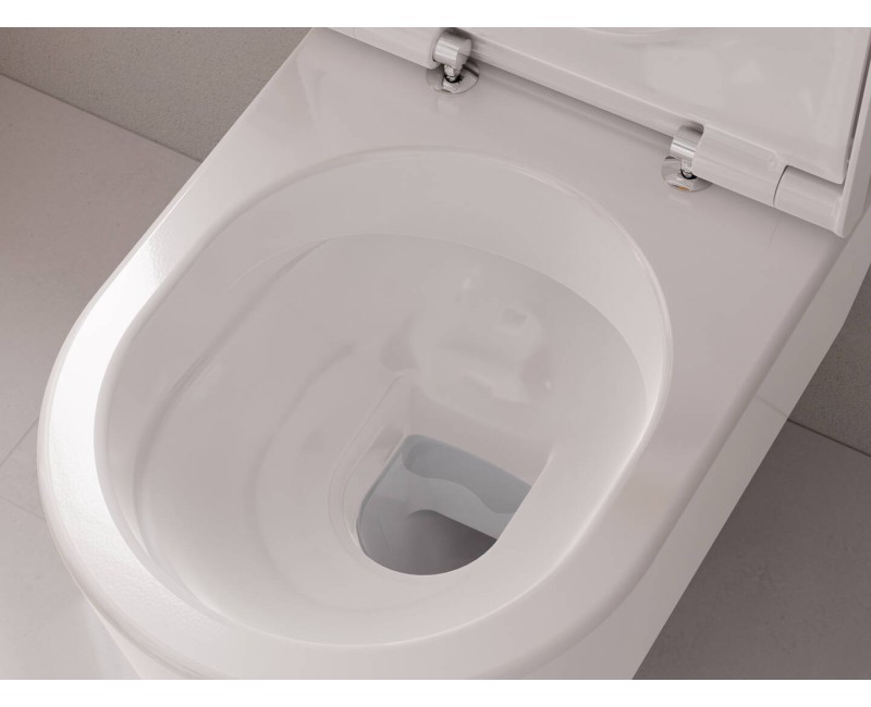 Подвесной унитаз Hansgrohe EluPura S, AquaFall, SmartClean, без крышки, белый 61118450