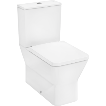Tualetes pods Hansgrohe EluPura Q Original ar vāku, Rimless, balts 60206450