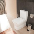 Tualetes pods Hansgrohe EluPura Q Original ar vāku, Rimless, balts 60206450