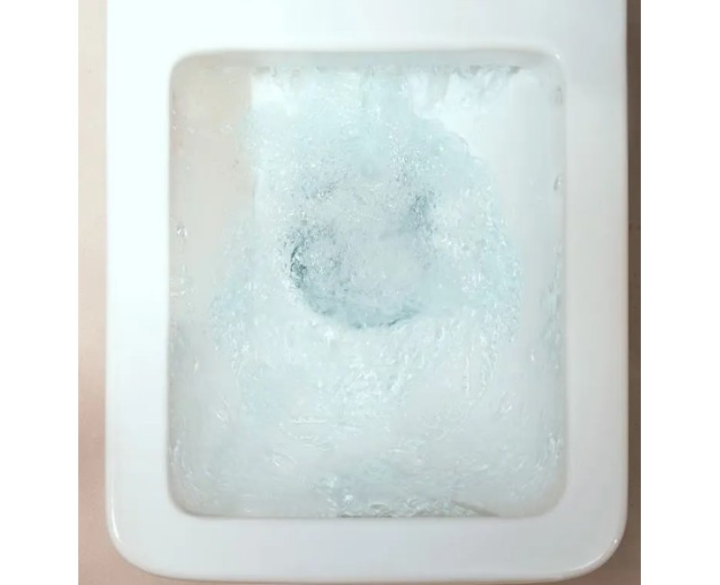 Tualetes pods Hansgrohe EluPura Q Original ar vāku, Rimless, balts 60206450