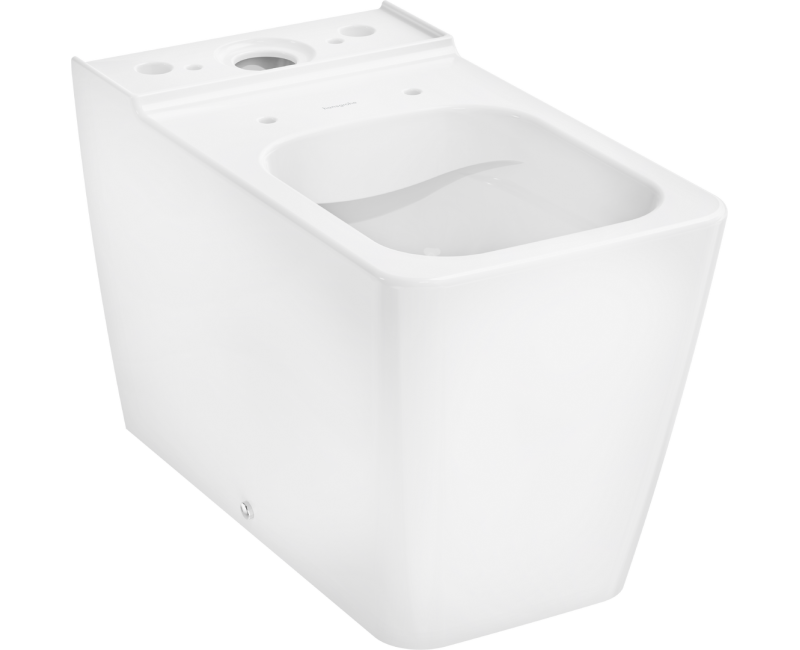 Tualetes pods Hansgrohe EluPura Q (bez tvertnes un vāka) AquaFall Flush, Rimless, EcoSmart, balts 60263450