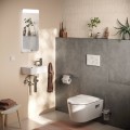 Piekaramais pods Hansgrohe EluPura Original S ar SoftClose QuickRelease vāku, Rimless, AquaChannel Flush, balts 60288450