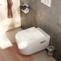 Piekaramais pods Hansgrohe EluPura Original S ar SoftClose QuickRelease vāku, Rimless, AquaChannel Flush, balts 60288450