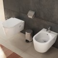 Piekaramais pods Hansgrohe EluPura Original S ar SoftClose QuickRelease vāku, Rimless, AquaChannel Flush, balts 60288450