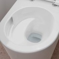 Piekaramais pods Hansgrohe EluPura S, AquaHelix Flush, Rimfree, EcoSmart, bez vāka, balts 60343450