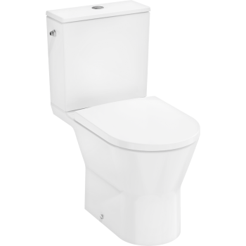 Tualetes pods Hansgrohe EluPura Original S ar SoftClose QuickRelease vāku,  Rimfree AquaChannel Flush, SmartClean, EcoSmart, balts 61166450