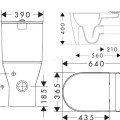 Унитаз Hansgrohe EluPura Original S с крышкой SoftClose  QuickRelease, Rimfree AquaChannel, HygieneEffect, белый 62040450