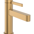 Смеситель для раковины Hansgrohe Finoris 100 с изливом Push-Open, EcoSmart, CoolStart, полированная бронза 76012140