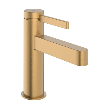 Vannas istabas izlietnes maisītājs Hansgrohe Finoris 100 ar Push-Open, EcoSmart, CoolStart, pulēta bronza 76012140