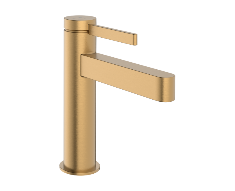 Vannas istabas izlietnes maisītājs Hansgrohe Finoris 110 ar Push-Open snīpi, EcoSmart, CoolStart, pulēts bronzas tonis 76024140