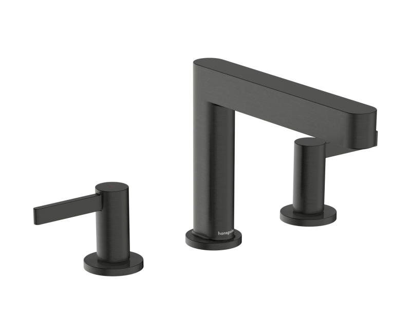 Vannas istabas izlietnes maisītājs Hansgrohe Finoris 110 iebūvējams ar Push-Open vārstu, EcoSmart, Melns Matēts Hroms 76033340