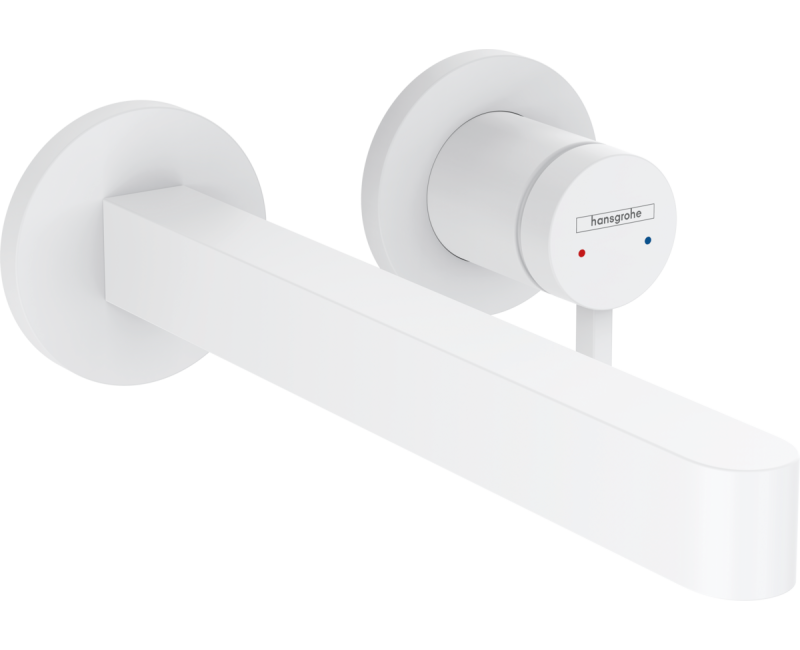 Vannas istabas izlietnes maisītājs Hansgrohe Finoris 22.8cm, iebūvējams, EcoSmart, matēti balts 76050700
