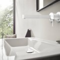 Vannas istabas izlietnes maisītājs Hansgrohe Finoris 22.8cm, iebūvējams, EcoSmart, matēti balts 76050700