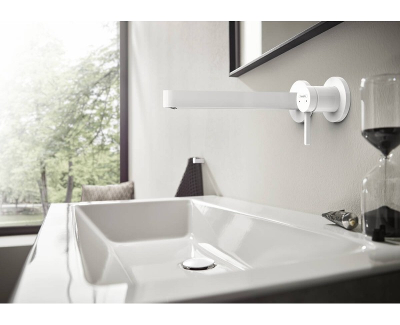 Vannas istabas izlietnes maisītājs Hansgrohe Finoris 22.8cm, iebūvējams, EcoSmart, matēti balts 76050700