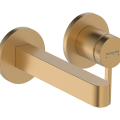 Смеситель для раковины Hansgrohe Finoris 16.8см встроенный с донным клапаном, EcoSmart, полированная бронза 76051140