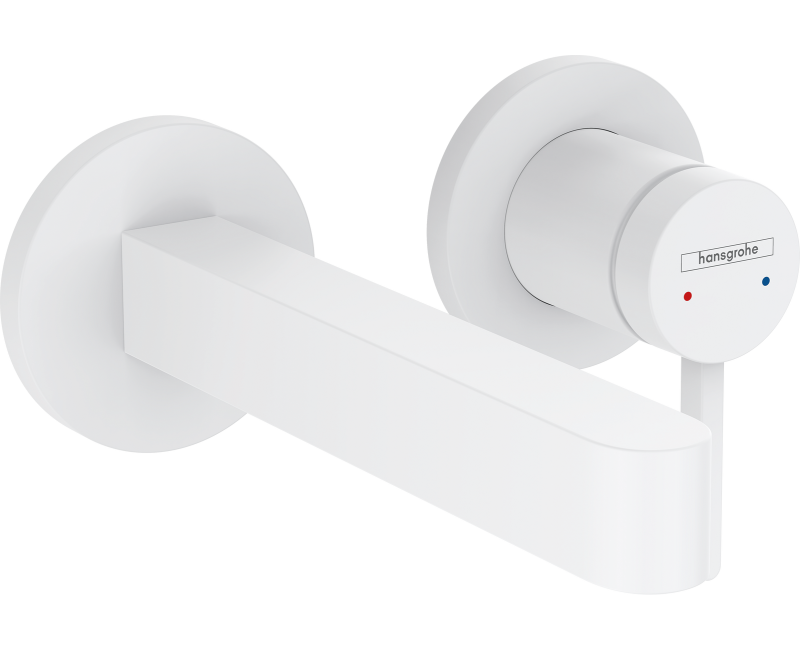 Vannas istabas izlietnes maisītājs Hansgrohe Finoris 16.8cm Iebūvējams, EcoSmart, matēti balts 76051700