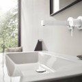 Vannas istabas izlietnes maisītājs Hansgrohe Finoris 16.8cm Iebūvējams, EcoSmart, matēti balts 76051700
