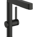 Vannas istabas izlietnes maisītājs Hansgrohe Finoris 230 ar Push-Open vārstu, birstēts melns hroms 76060340