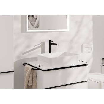 Hansgrohe Finoris 260 praustuvo maišytuvas su Push-Open, Aukštas, CoolStart, EcoSmart, matinė juoda 76072670