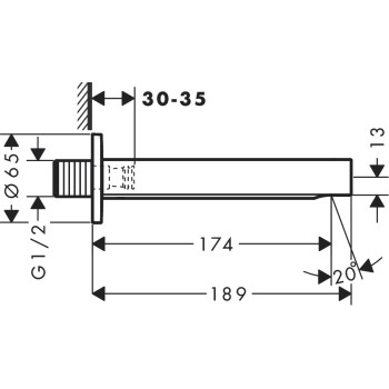 Vannas izteka Hansgrohe Finoris, pulēta bronza 76410140