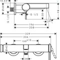 Vannas / dušas maisītājs Hansgrohe Finoris, pulēta bronza 76420140