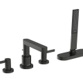 Hansgrohe Finoris vonios maišytuvas ant vonios krašto, sBox, Poliruotas Juodas Chromas 76444340