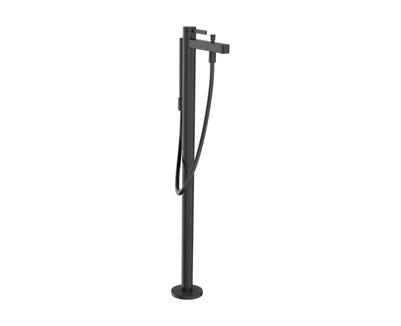 Смеситель для ванны напольный Hansgrohe Finoris, матовый черный хром 76445340