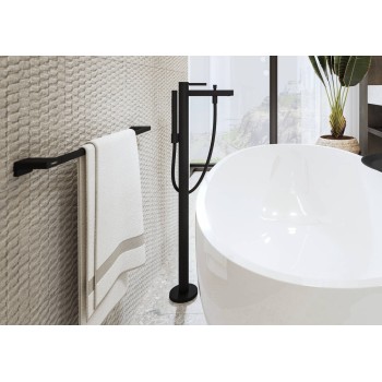 Vannas maisītājs Hansgrohe Finoris uz Grīdas, matēti melns 76445670