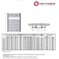 Полотенцесушитель Termoline 600x1172 мм, белая, изогнутая 797022