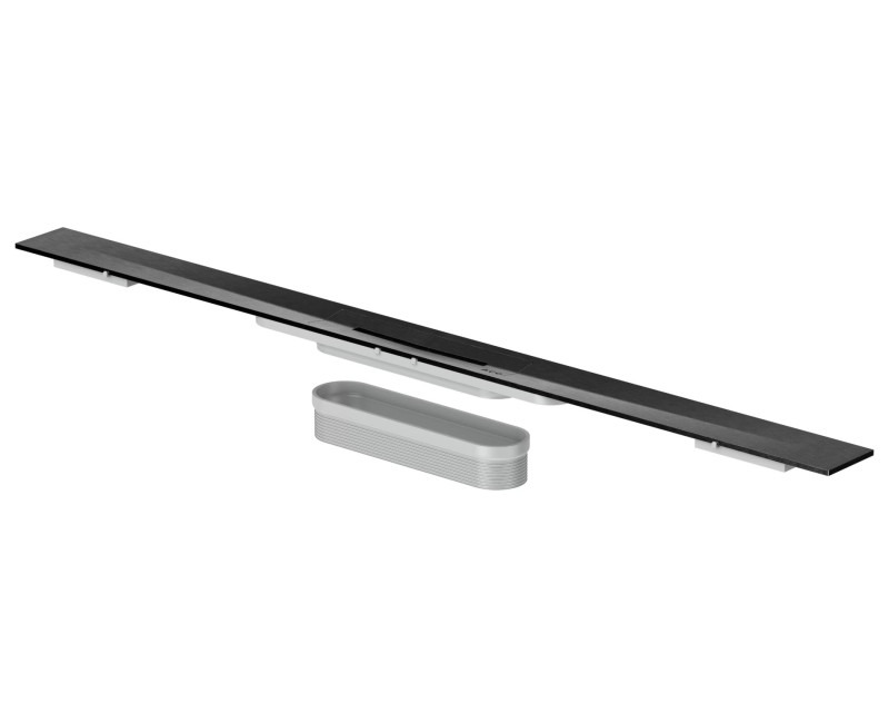 Dušas kanāla reste ACO ShowerDrain S+, Stripe 900 mm, Melns