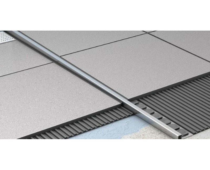 Dušas kanāla reste ACO ShowerStep, kreisā puse, 990mm, H10, Melns