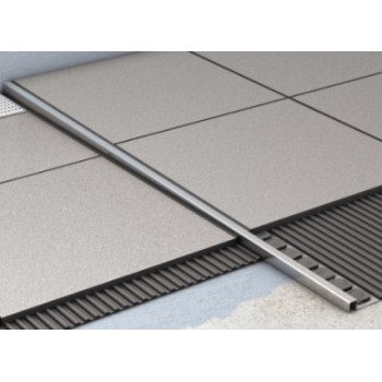 Dušas kanāla profils ACO ShowerStep, 990 mm, kreisā puse, h=12.5/30 mm Melns