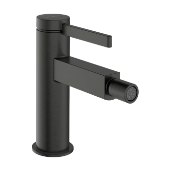 Bidē maisītājs Hansgrohe Finoris ar Push-Open vārstu, pulēts melns hroms 76200340