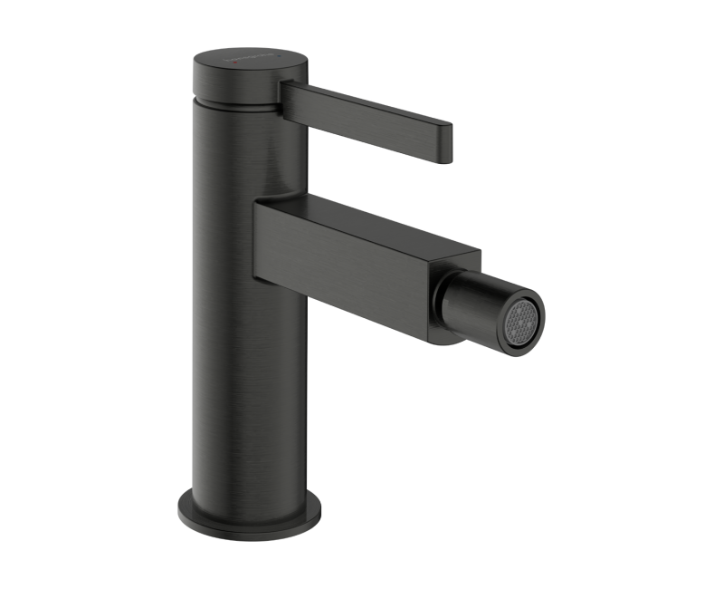Bide maisītājs Hansgrohe Finoris ar Push-Open vārstu, pulēts melns hroms 76200340