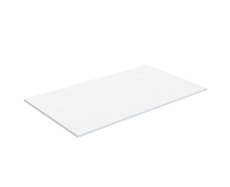 Darbo paviršius Kame Soft, su apvaliais kampais 81cm Baltas Matinis HPL WP/8-3/H16-SFT