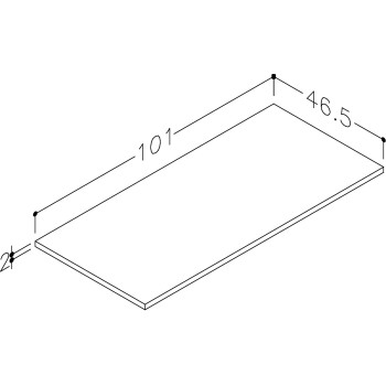 Darbo paviršius Kame Universal HPL 101cm Taj Mahal WP/10-3/D25