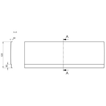 Darbo paviršius Kame Universal HPL 120cm Baltas Matinis WP/12-3/H16