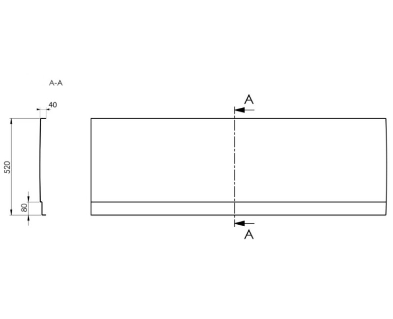 Darba virsma Kame Universal HPL 120cm Balts Matēts WP/12-3/H16