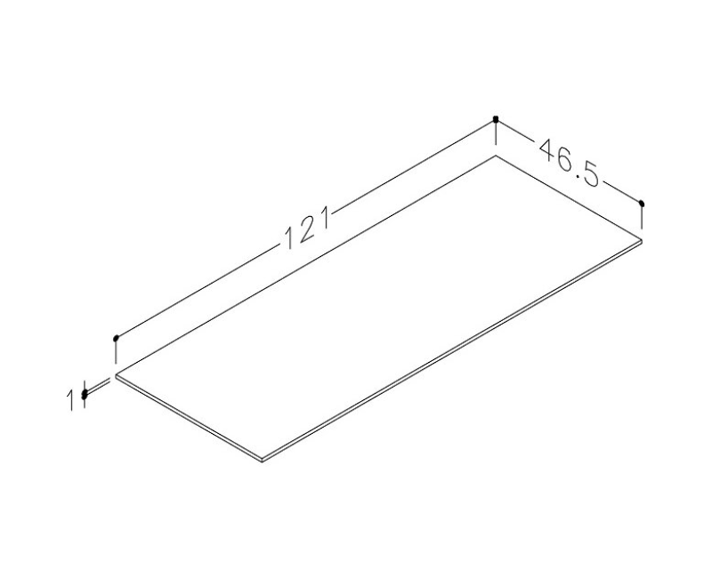 Рабочая поверхность Kame Universal HPL 120см Earth stone WP/12-3/H18