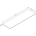 Darbo paviršius Kame Universal HPL 160cm Žemės akmuo WP/16-3/H18