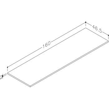 Darbo paviršius Kame Universal HPL 160cm Silestone Blanco Maple WP/16-3/D24