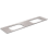 Darba virsma Kame Universal HPL, 2 Movado izlietnēm 200cm Grey moon HPL WP/20-3/H12-P2-D