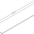 Darba virsma Kame Universal HPL 200cm Taj Mahal WP/20-3/D25
