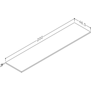 Darba virsma Kame Universal HPL 200cm Taj Mahal WP/20-3/D25